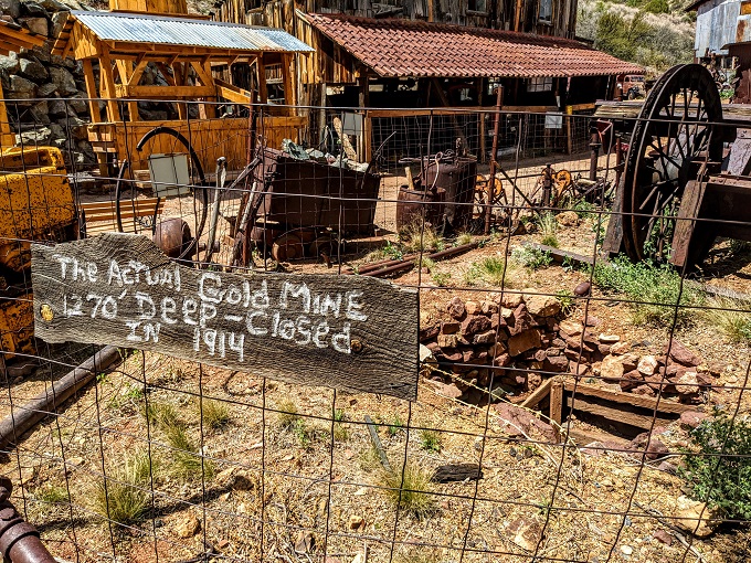 Gold King Mine & Ghost Town - Entrance to the original gold mine