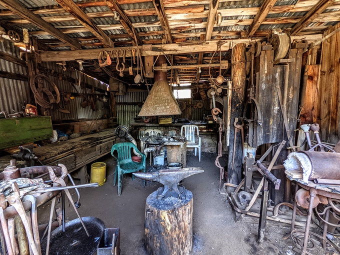 Gold King Mine & Ghost Town - Inside the blacksmith shop