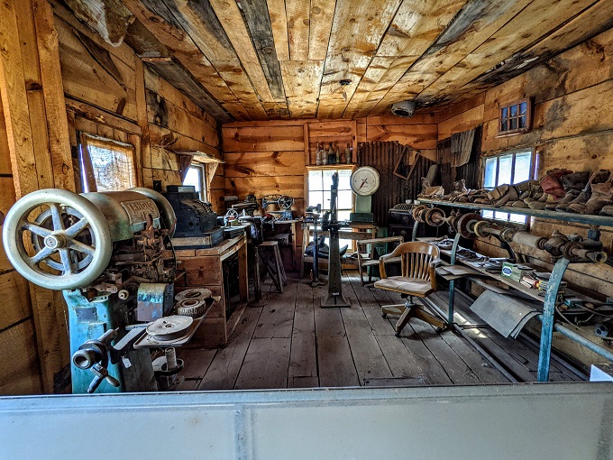 Gold King Mine & Ghost Town - Inside the shoe repair shop