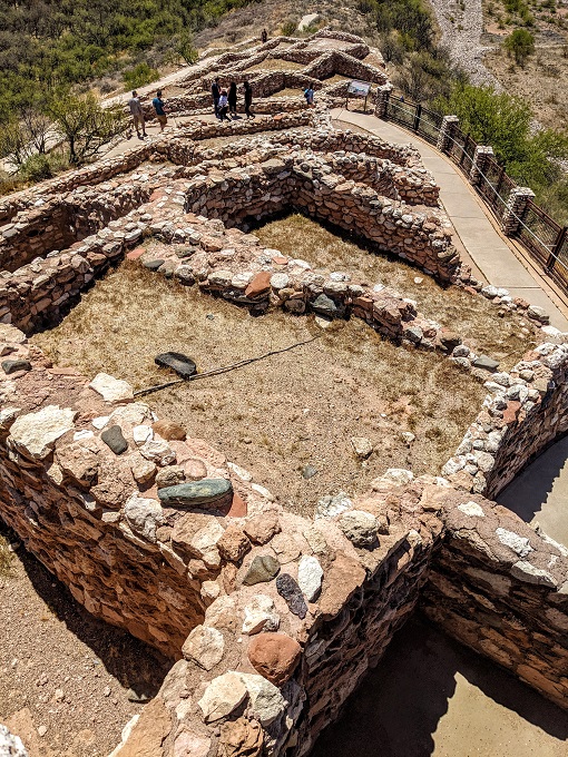 Looking down from the top of Tuzigoot National Monument