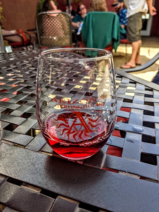 Wine tasting at Arizona Stronghold