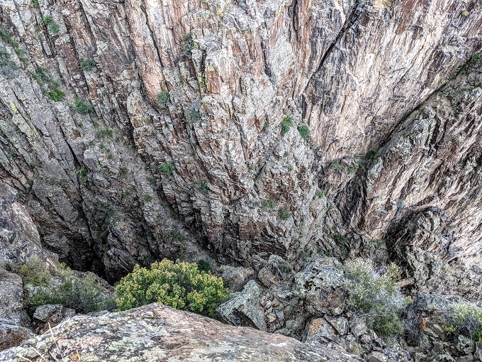 Black Canyon of the Gunnison National Park - Looking down at Cross Fissures View