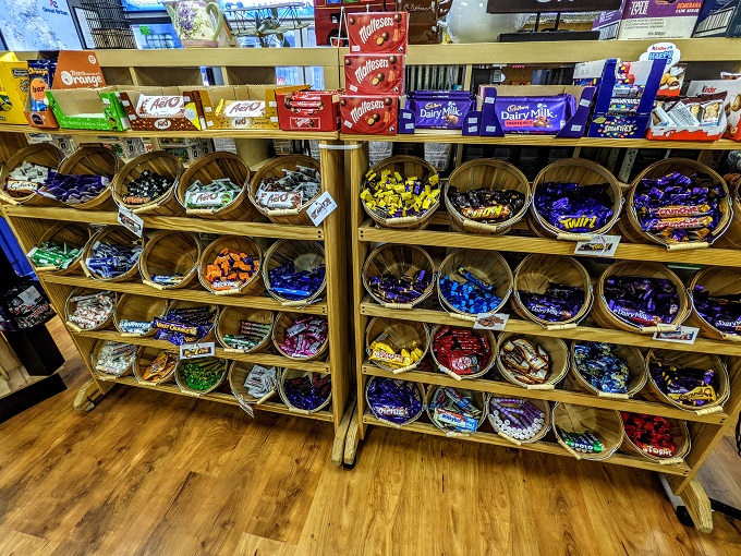 British candy selection at The British Pantry and Tea Room in Old Colorado City