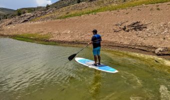 My first time paddle boarding