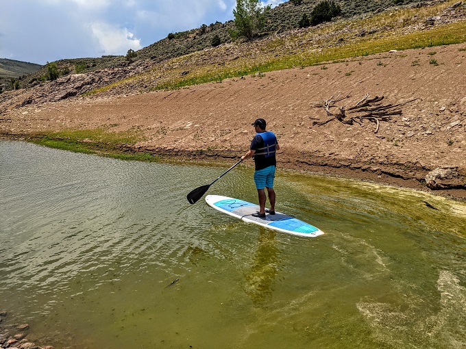 My first time paddle boarding