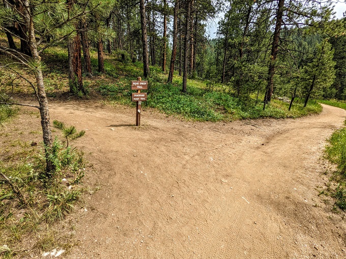 Start of Panorama Point Trail at Lair O' The Bear Park