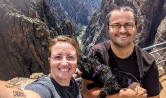 The three of us at Black Canyon of the Gunnison National Park