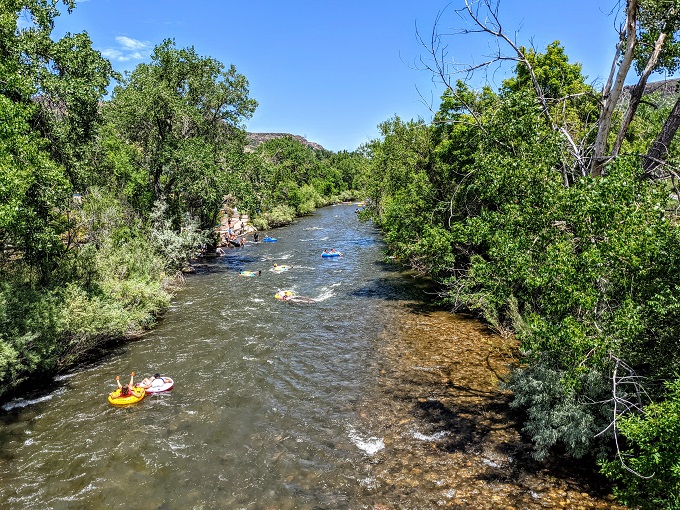 Tubing on Clear Creek in Golden, CO