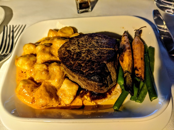 Emirates First Class - Roasted beef filet