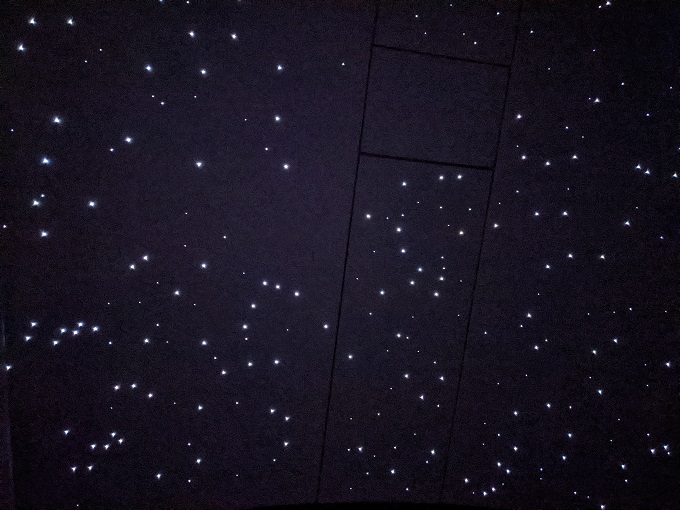 Emirates First Class - Starry ceiling