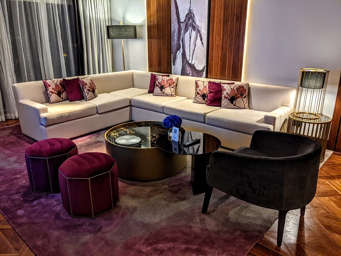 Grand Hyatt Dubai - Corner sofa, armchair & coffee table