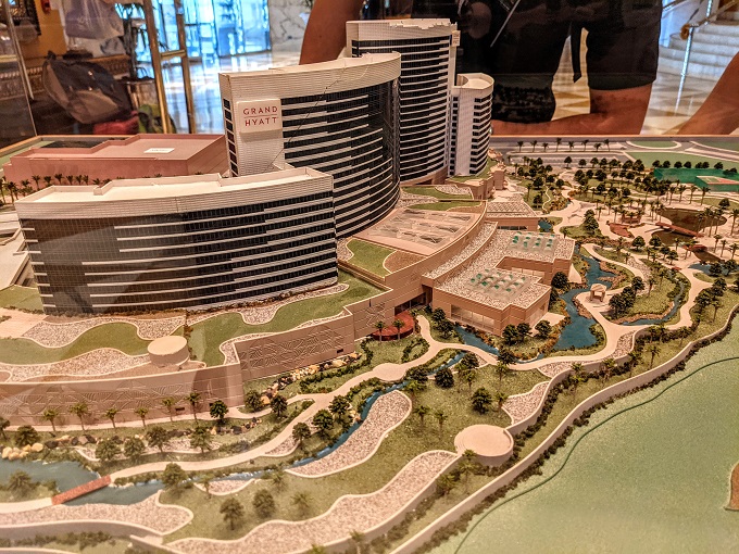 Grand Hyatt Dubai - Scale model of hotel