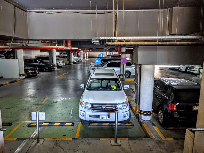 Grand Hyatt Dubai - Underground parking lot