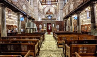 Inside St Sergius and St Bacchus Church in Old Cairo