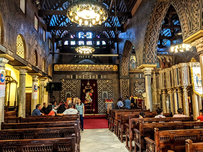 Inside The Hanging Church in Old Cairo