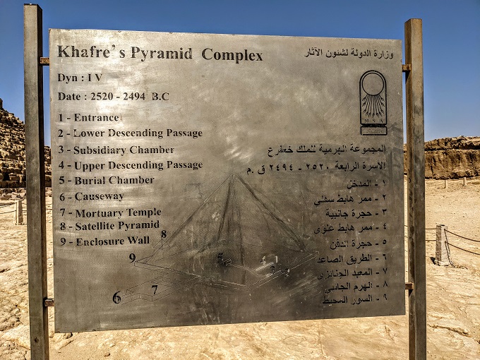Layout of the Pyramid of Khafre