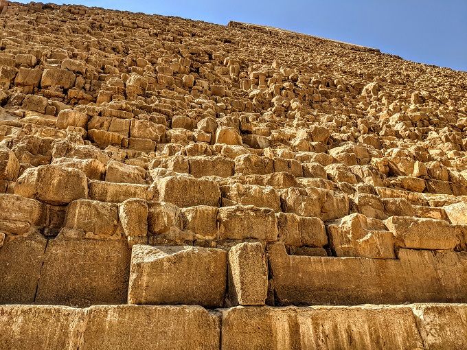 Looking up at the Pyramid of Khafre