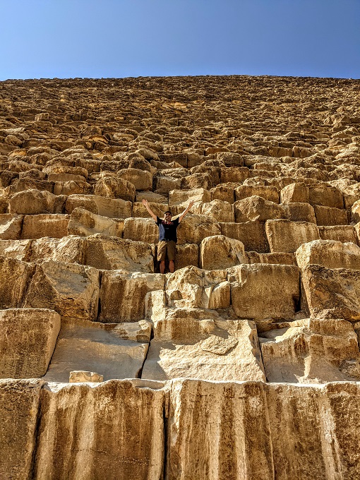 Me on the Great Pyramid of Giza