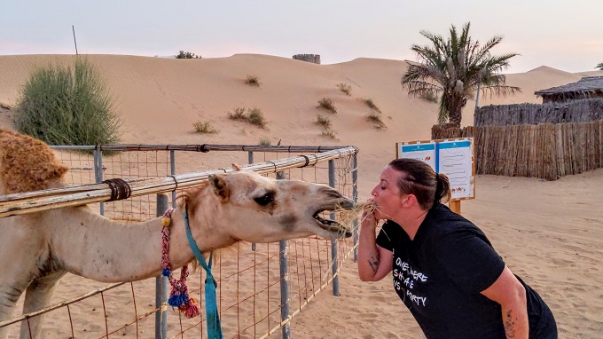 OceanAir Travels Desert Safari - Because why wouldn't you feed a camel from your mouth
