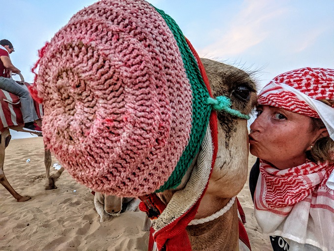 OceanAir Travels Desert Safari - Camel kisses