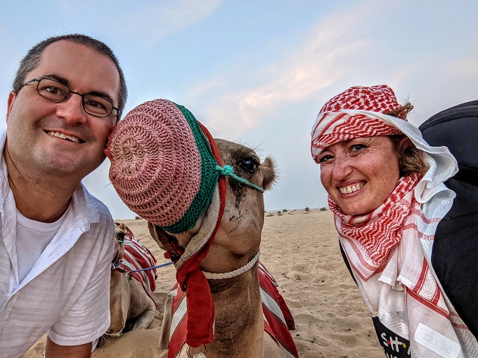 OceanAir Travels Desert Safari camel ride - He seemed to like me best
