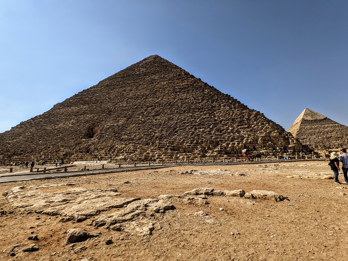 Pyramid of Khufu with Pyramid of Khafre behind