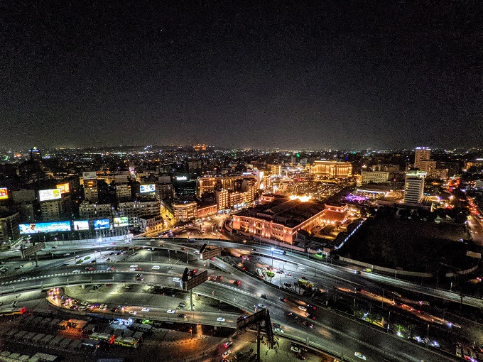 Ramses Hilton Cairo, Egypt - City view at night