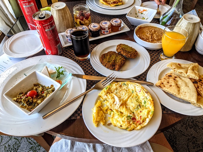 Ramses Hilton Cairo, Egypt - Omelet & Egyptian breakfast