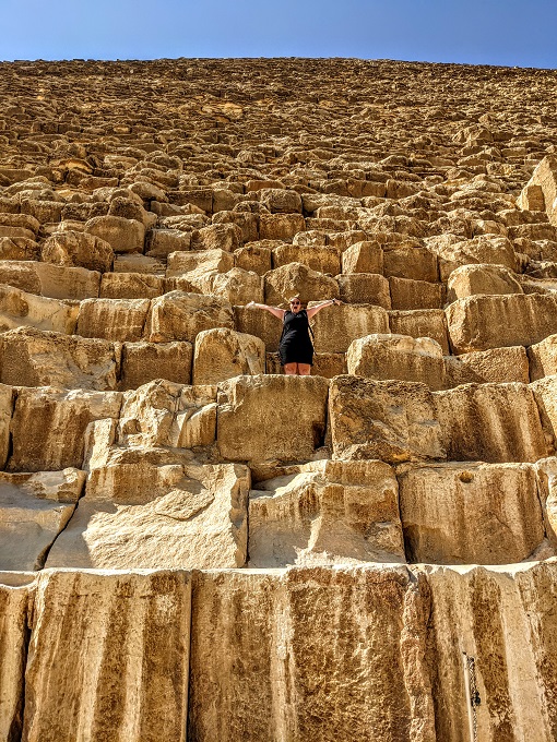 Shae on the Great Pyramid of Giza