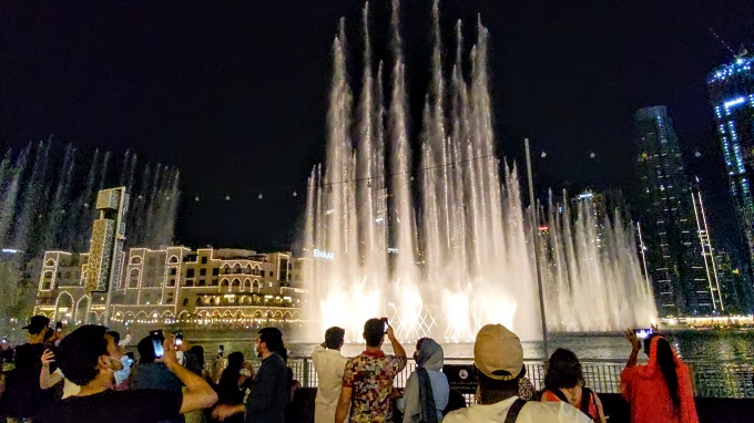 The Dubai Fountain show