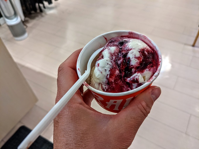 Wild-foraged berry slab pie ice cream from Salt & Straw