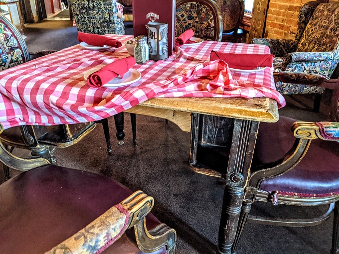 Buckhorn Exchange - Old poker table