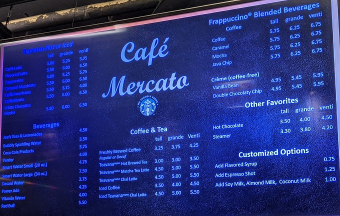 Hilton Chicago O'Hare Airport - Caffe Mercato menu 2
