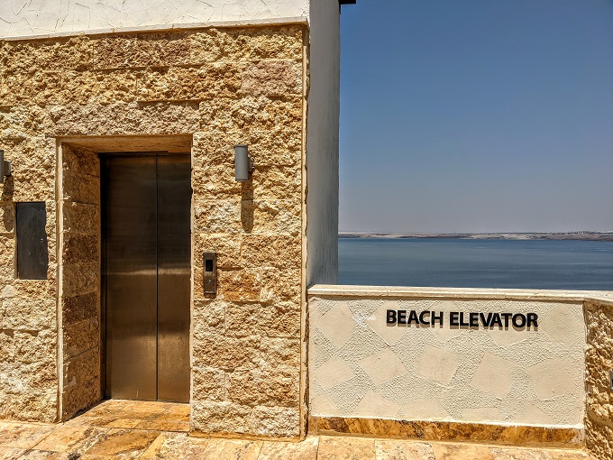 Hilton Dead Sea Resort & Spa, Jordan - Beach elevator
