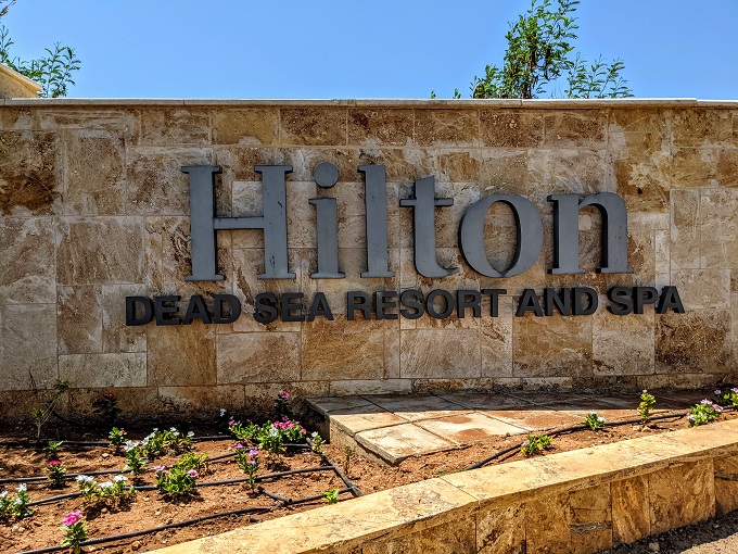 Hilton Dead Sea Resort & Spa sign