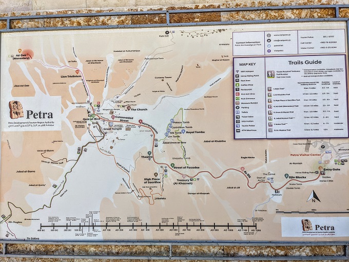 Map of Petra