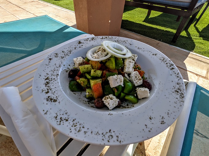 Petra Marriott, Jordan - Salad by the pool