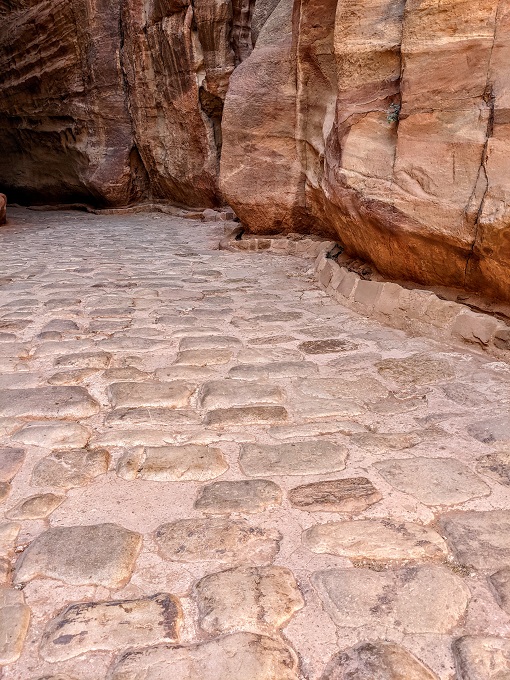 Petra - Paved road in The Siq