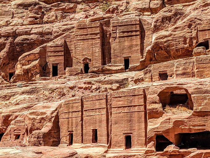 Petra - Tombs along the Street of Facades