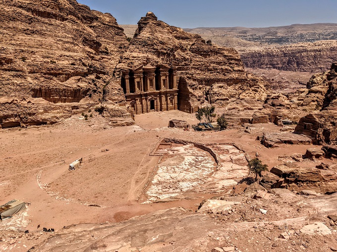 Petra - View of the Monastery from one of the overlooks