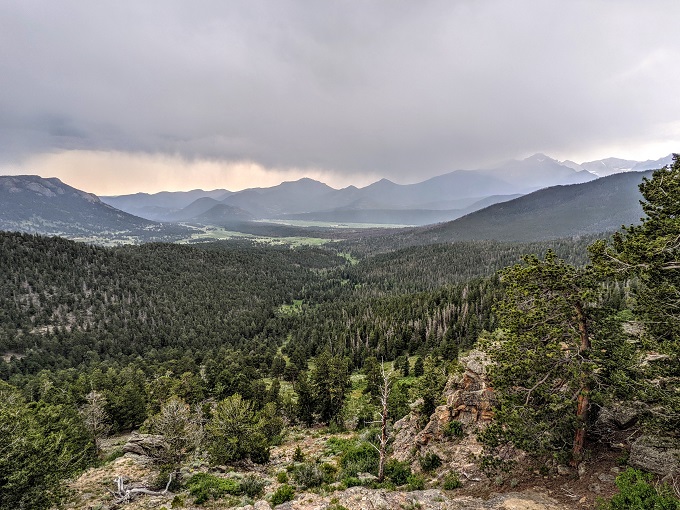 View from Many Parks Curve Overlook in Rocky Mountain National Park