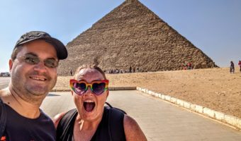 We were a little excited about visiting the Pyramids