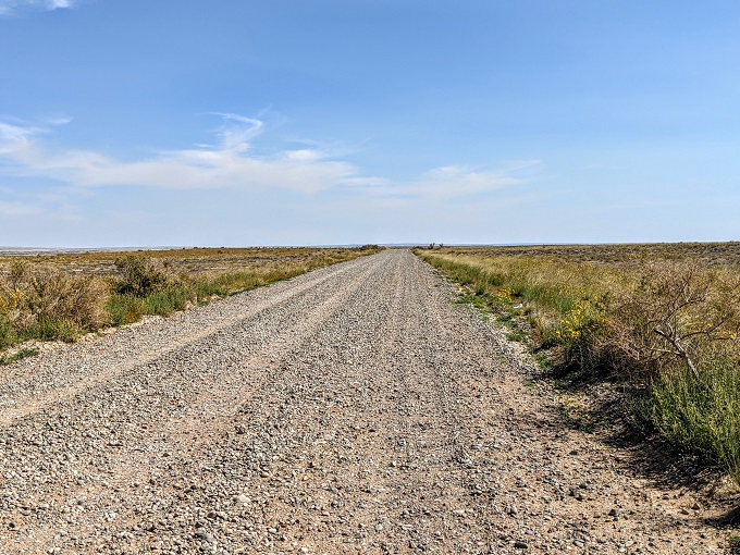 Dirt road leading to Bisti De-Na-Zin Wilderness