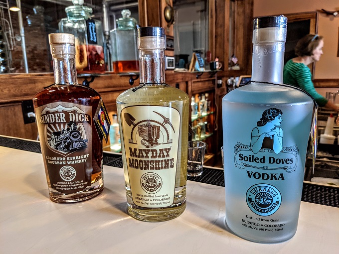 Durango Craft Spirits whiskey, moonshine & vodka