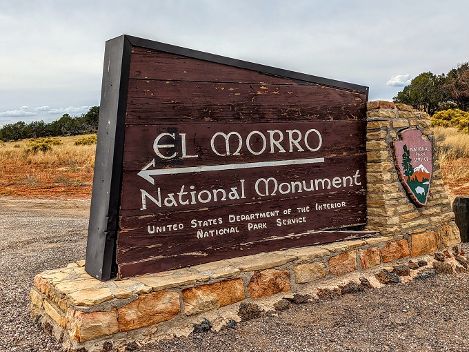El Morro National Monument entrance sign