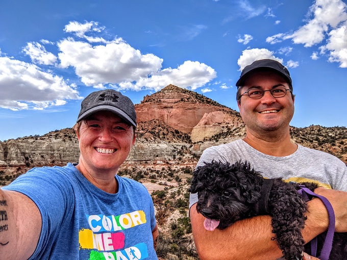 Family selfie at Pyramid Rock