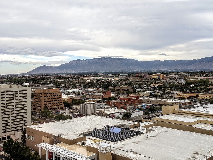 Hyatt Regency Albuquerque, NM - View of Sandia Mountains from our suite
