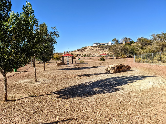 Large dog section of Gallup Dog Park