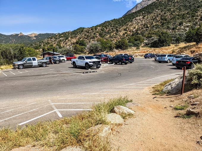 Main La Luz Trailhead parking lot