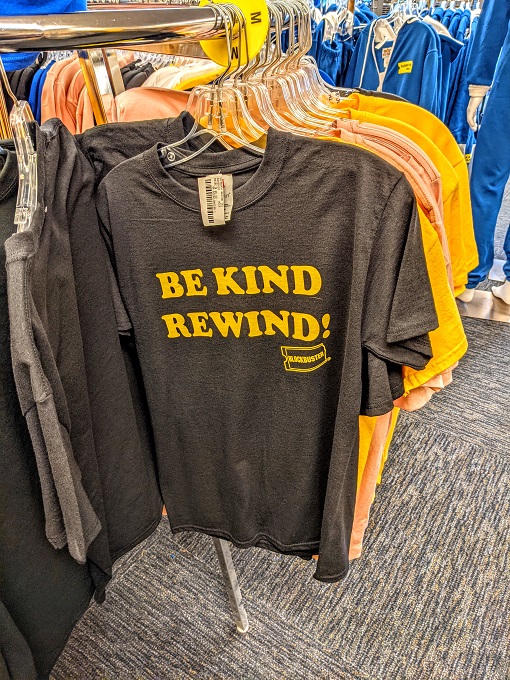 Blockbuster Be Kind Rewind t-shirt
